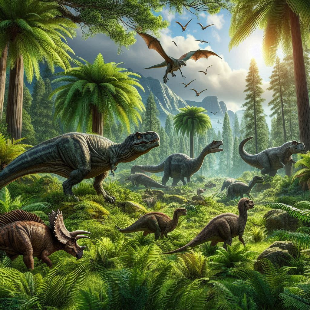 Dinosaurs in Valley of the Giants